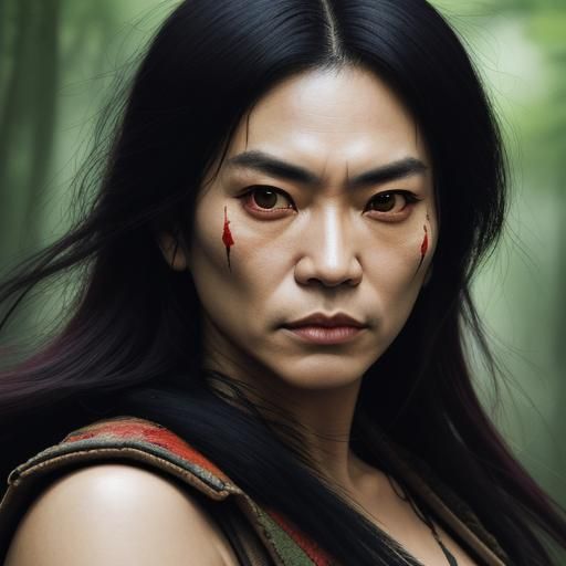 Japanese warrior woman.