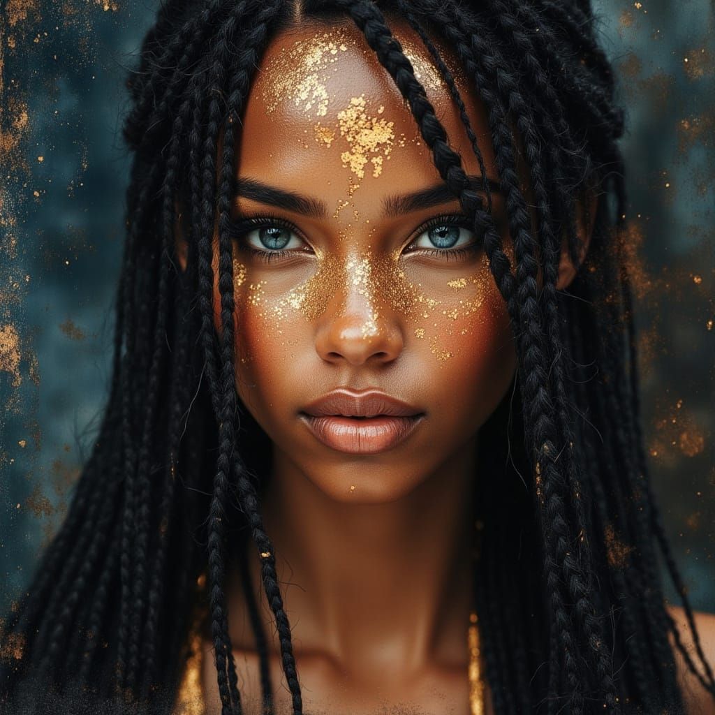 Kelly Rowland as a Blue-Eyed Warrior Goddess