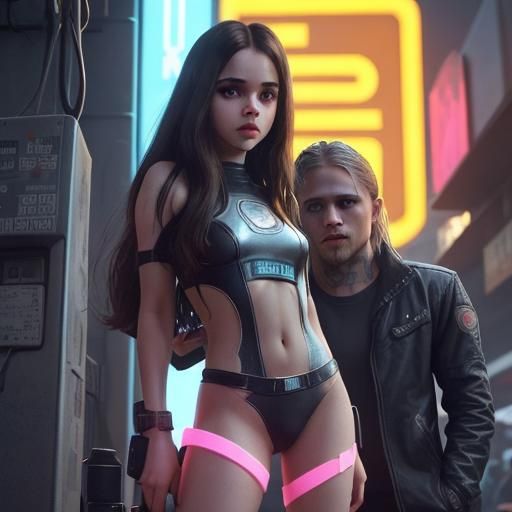 Cyberpunk Portrait with Neon Lighting