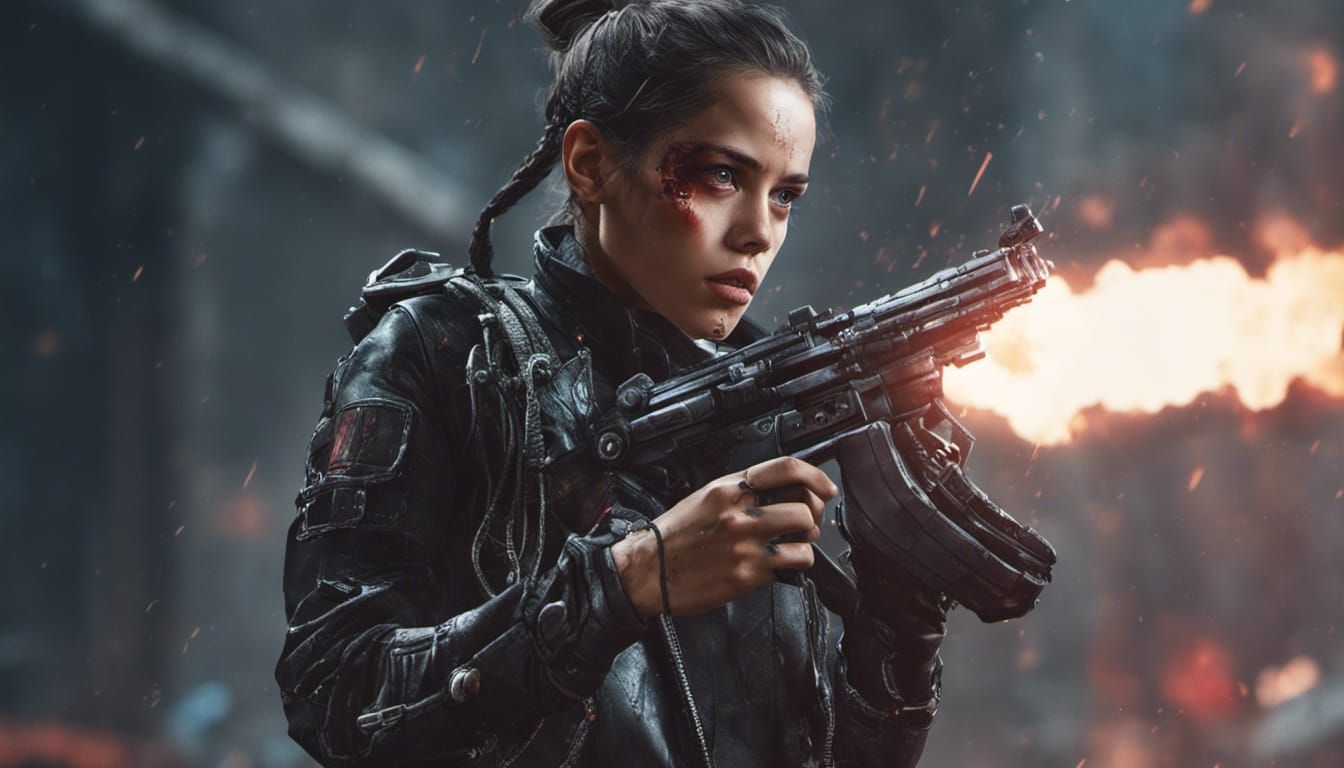 Jenna Ortega as Terminator T800