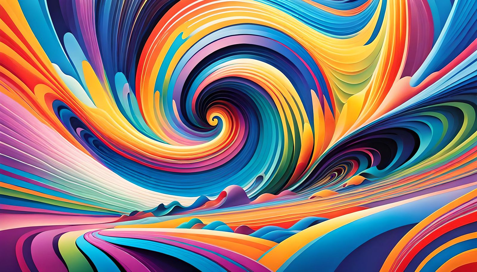 Psychedelic Swirl: Surreal Avant-Garde Artwork