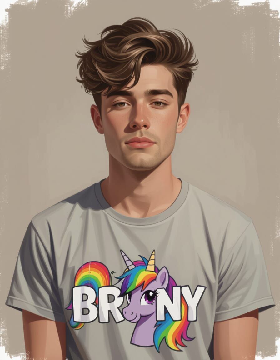 Realistic Digital Painting of a Brony Subject