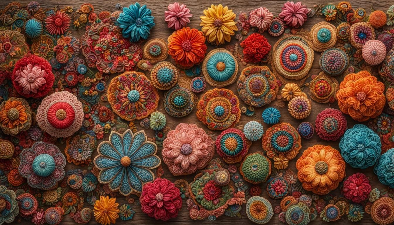 Delicate Lace Art on Found Wood in Photographic Style