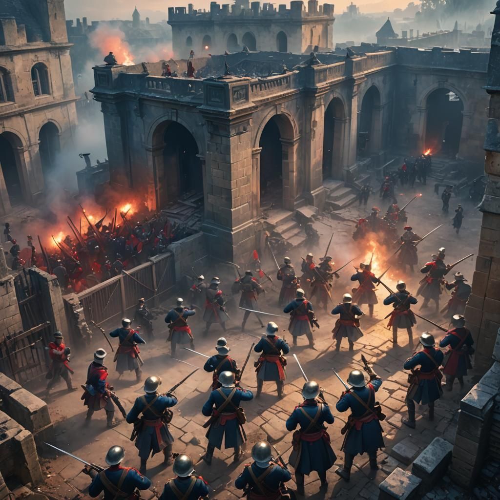 Epic Colonial Battle in a Ruined Fortress