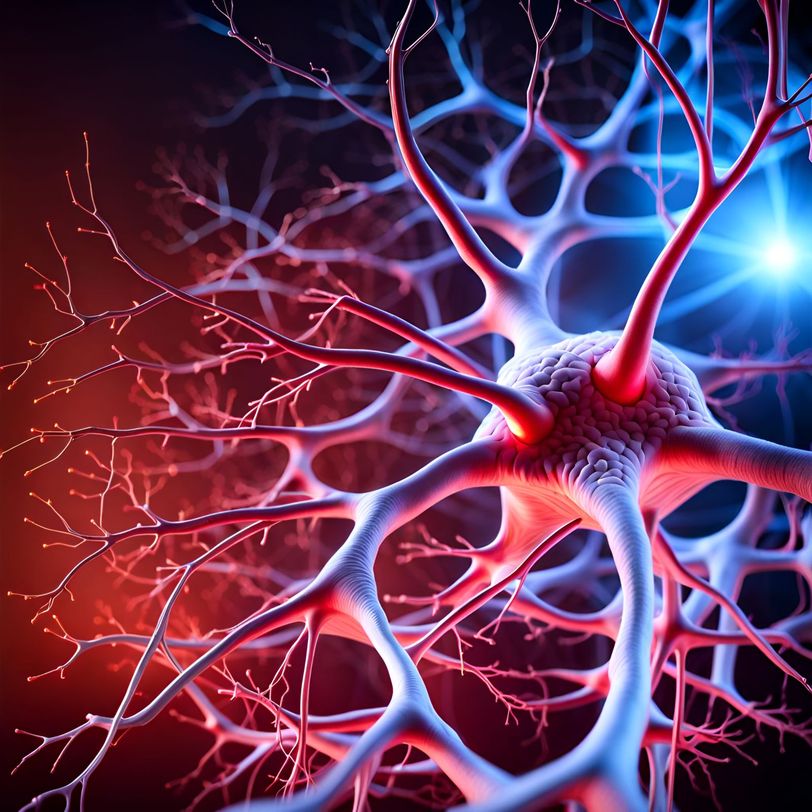 Anatomically Accurate Neuron Synapses Firing