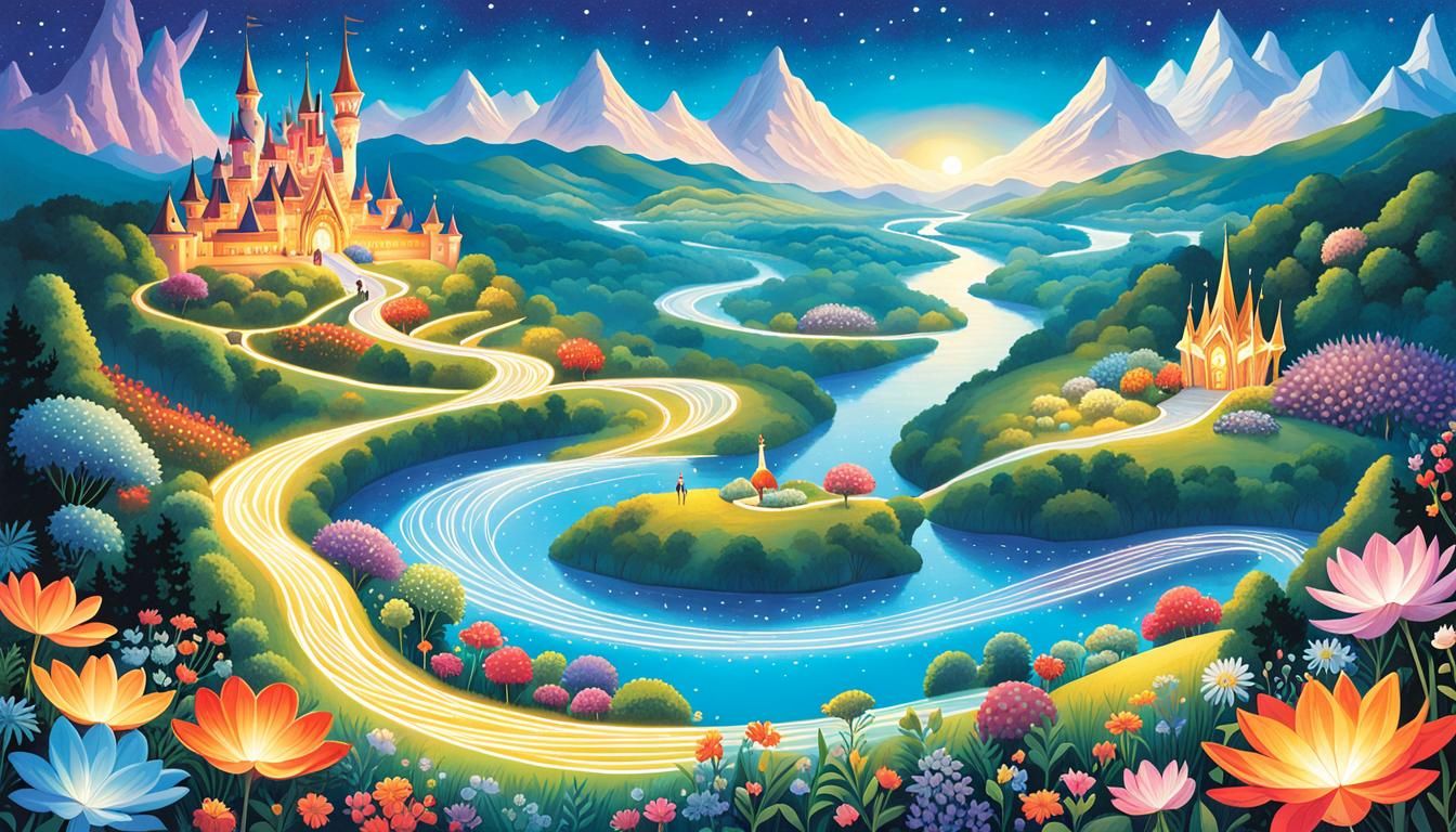 Enchanted Fairytale Fairyland Illustration