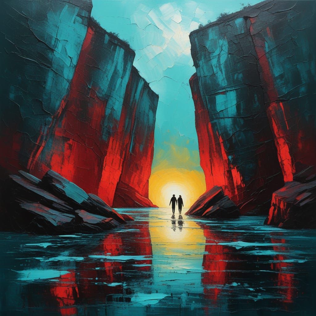 Bridge of Light: Oil Painting of Hope and Healing