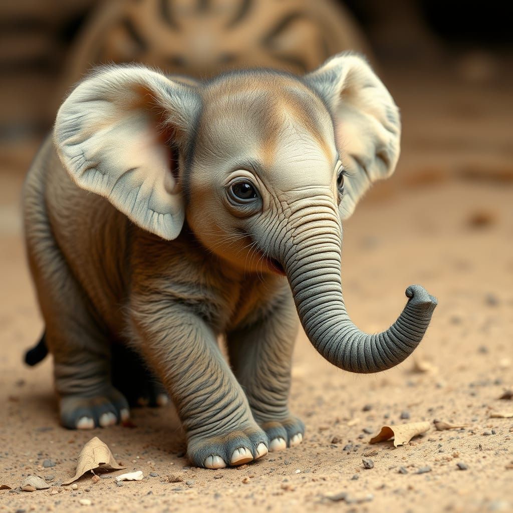 Image of an Elephant Kitten