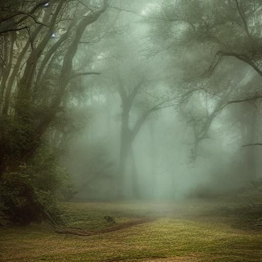 Stormy Forest Scene in Cinematic Style