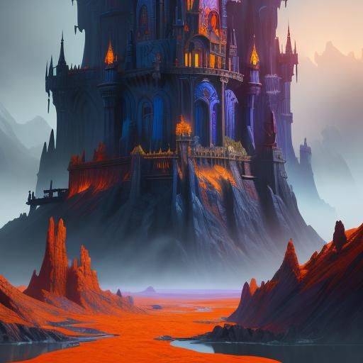 Fantastical Open Doorway to Another World