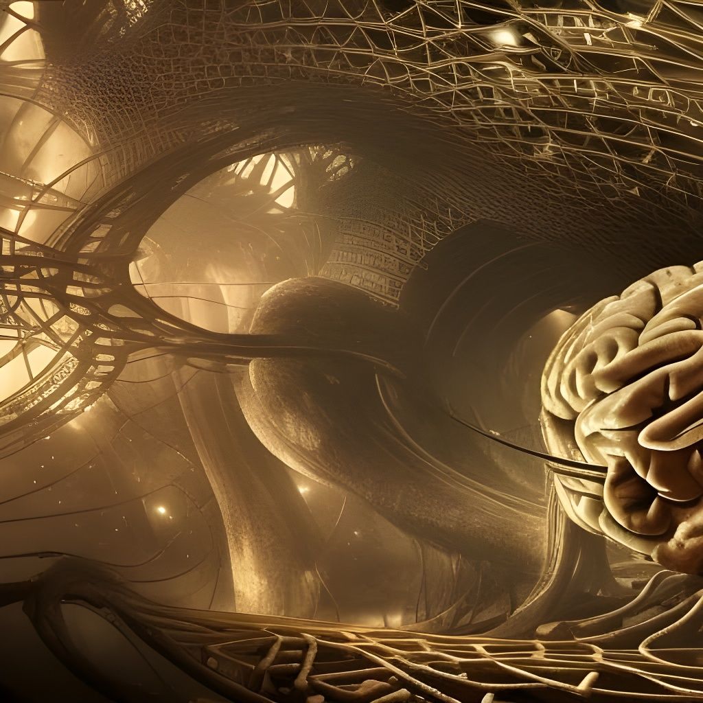 Human Brain Construction: Detailed Digital Matte Painting