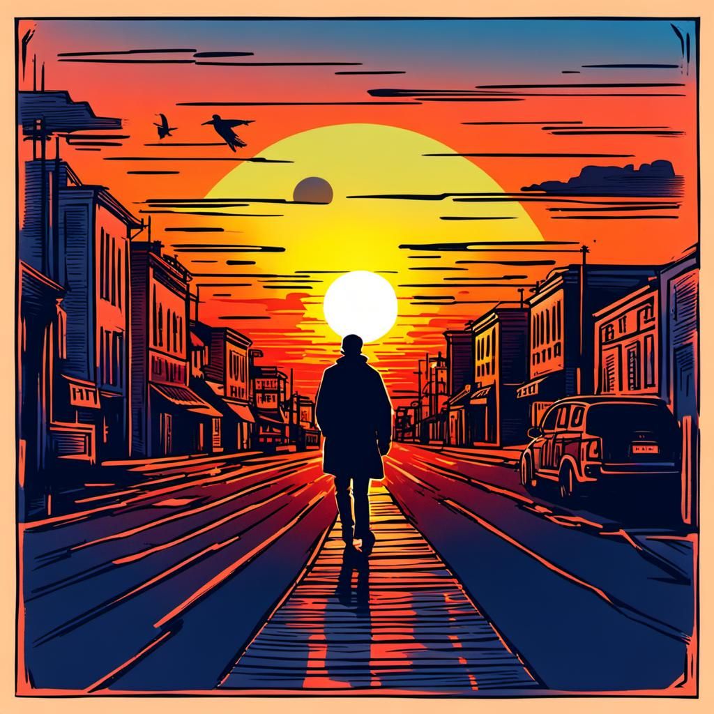 Vibrant Sunset Scene