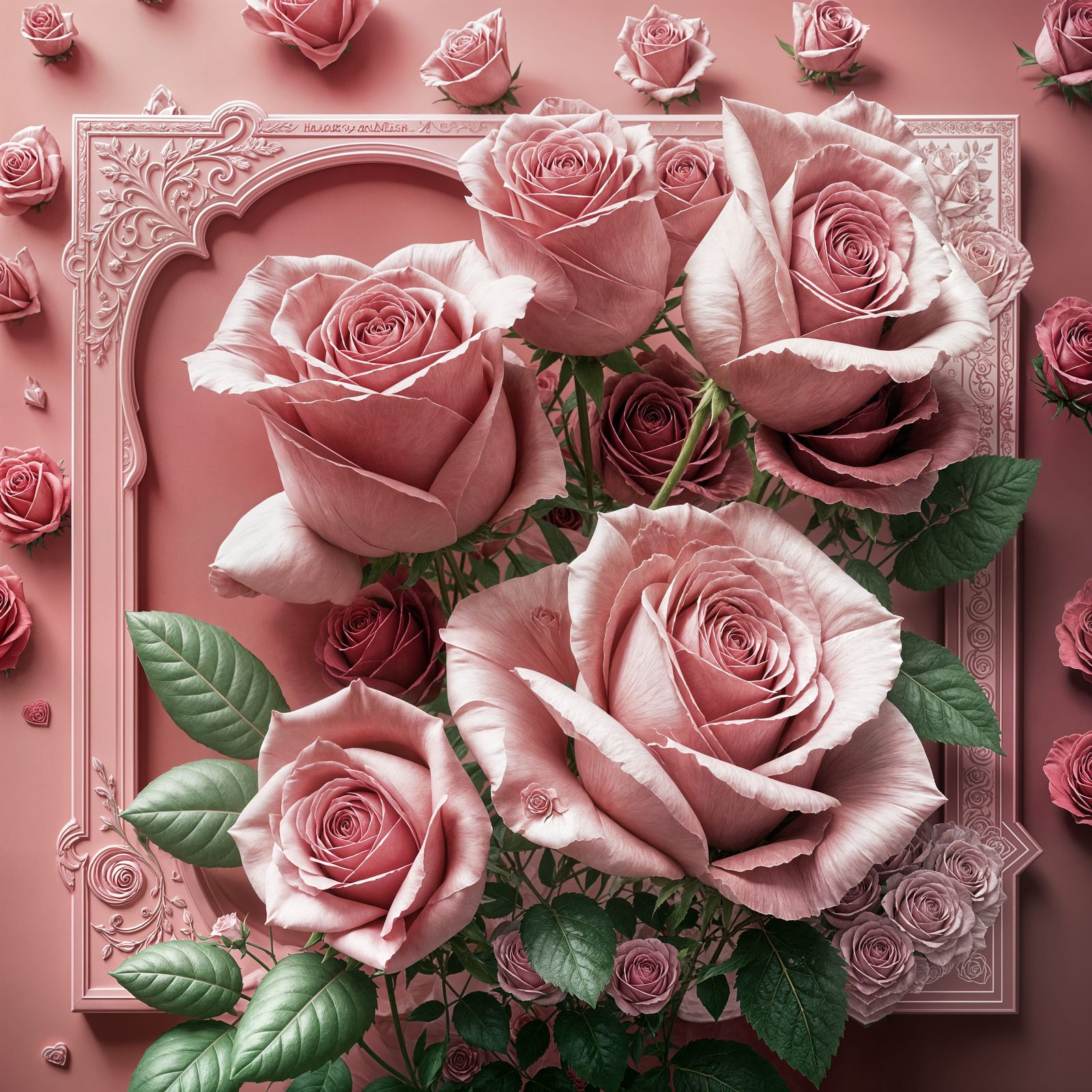 Roses Bloom in Vibrant 3D Anime Art