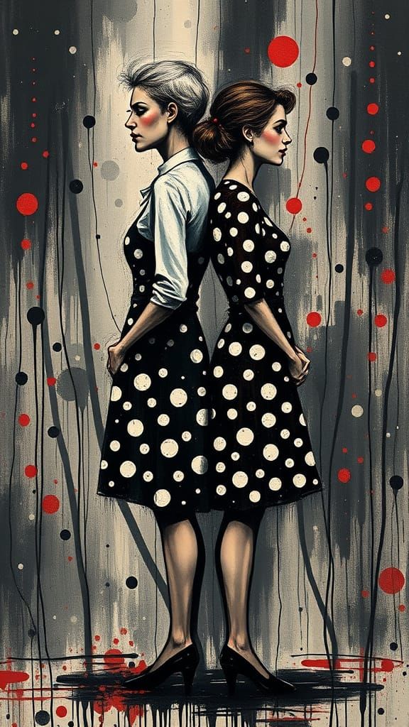 Polka-dots Pollock style