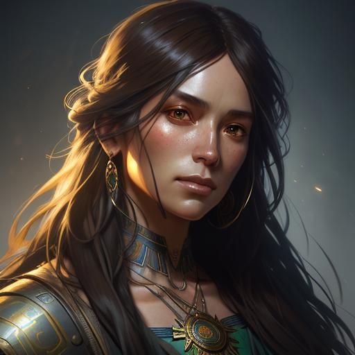 Boho Portrait with Volumetric Lighting in 8K