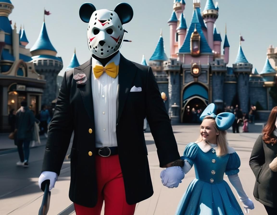 Jason Voorhees and Veruca Salt Visit Disneyland