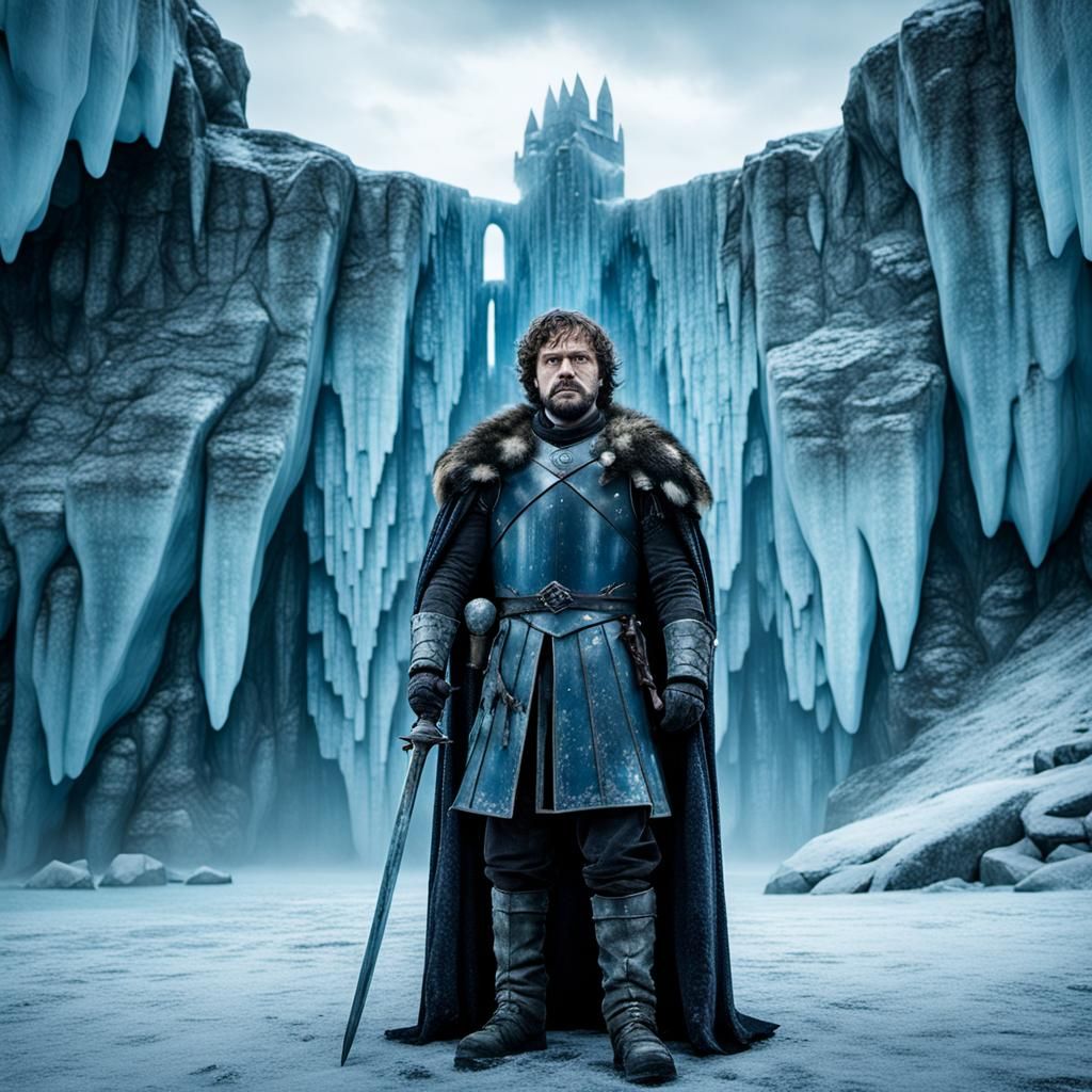 White Walker Beyond the Wall in Hyperrealistic Style