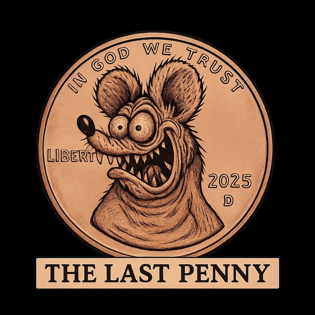 Grotesque Ratfink Monster on a Coin