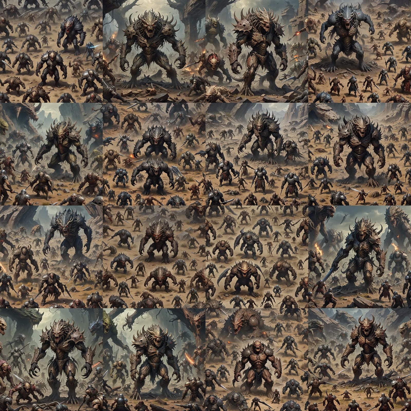 Menacing RPG Boss Looms Over Desolate Battlefield