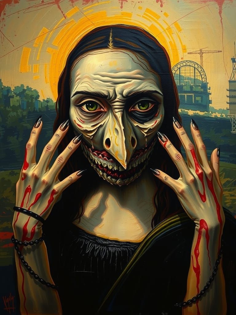 Dramatic Oil Painting Revisits Classic Art