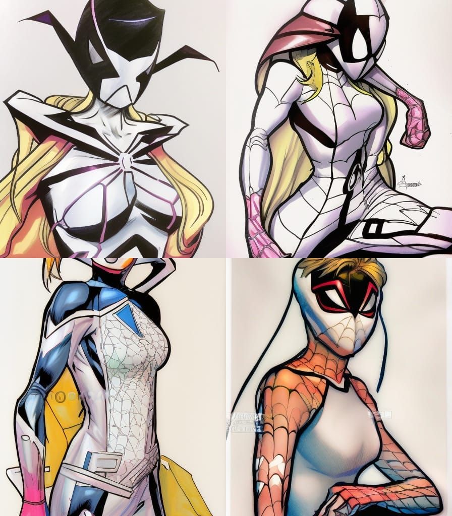 Haley Stanford as Spider Gwen in Comic Book Style
