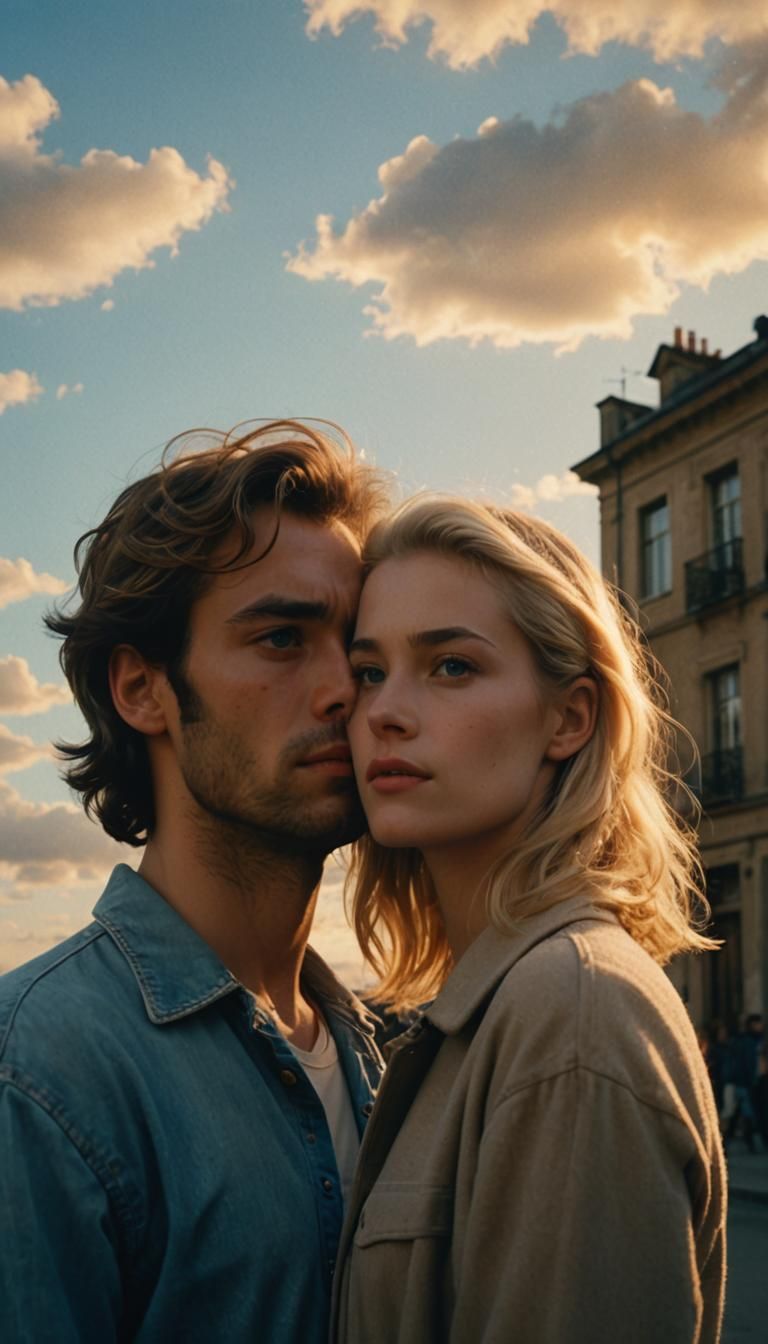 Romantic Film Still: Lovers in London