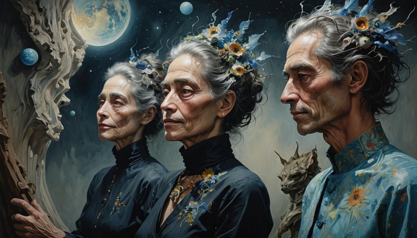 Smiling People and Bizarre Creatures in Sumptuous Suite