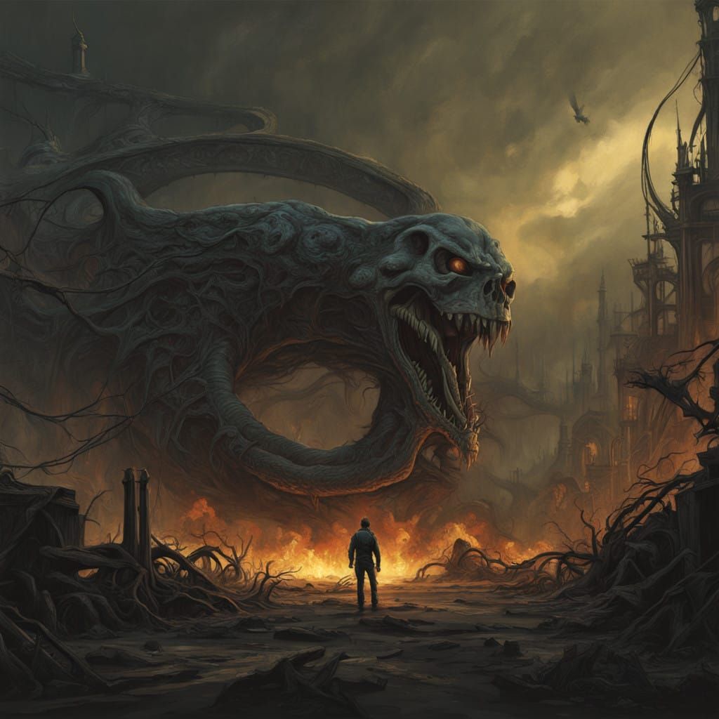 Angel Descends Amidst Apocalyptic Chaos in Photorealistic Cl...