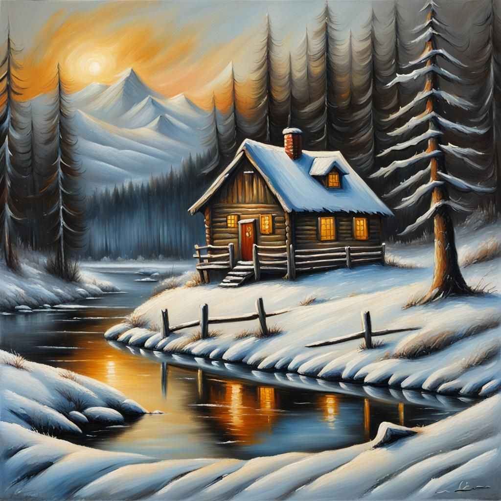 Winter Cabin