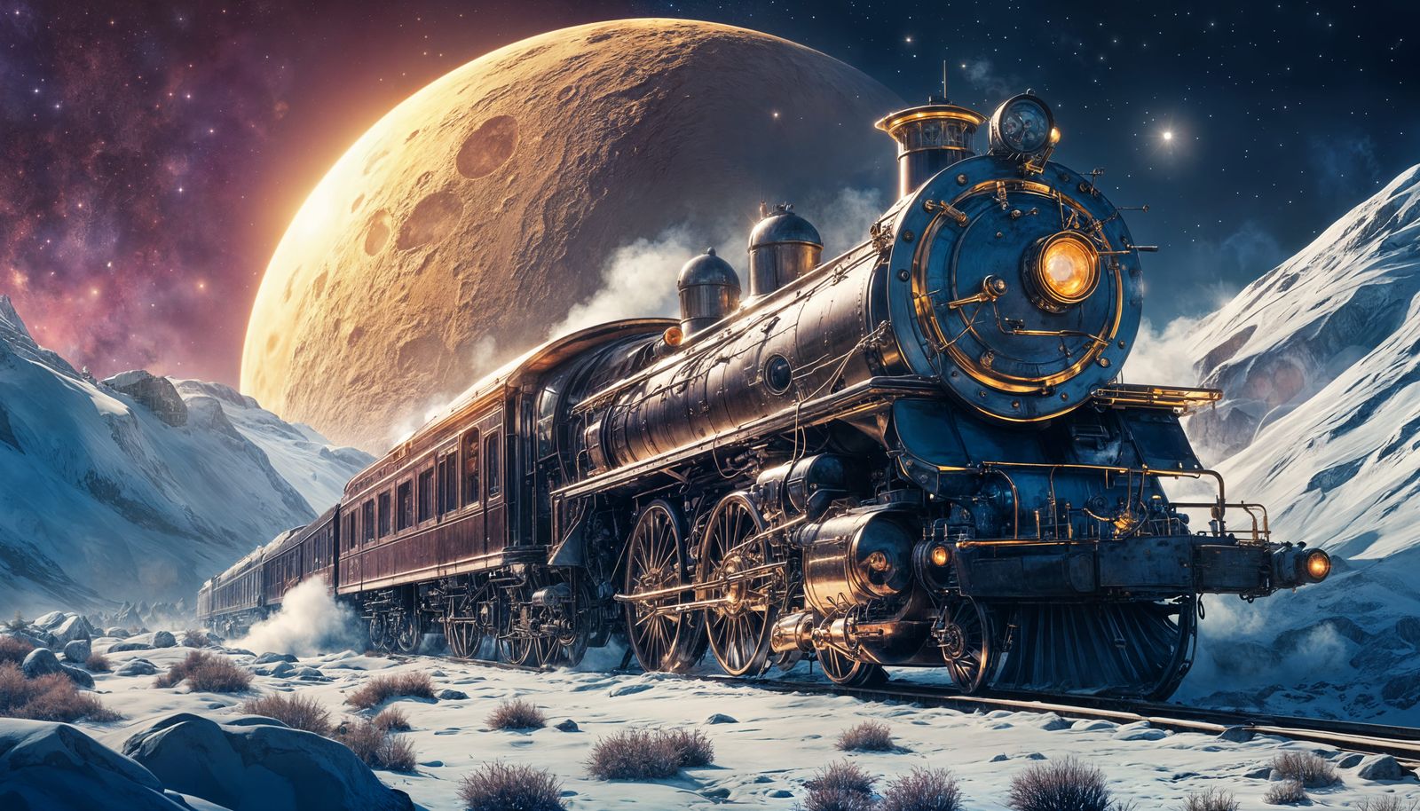 Train in Moonlight