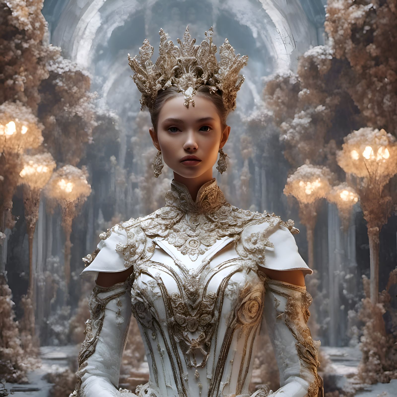 Sorceress Beauty: Art Nouveau Fantasy Portrait