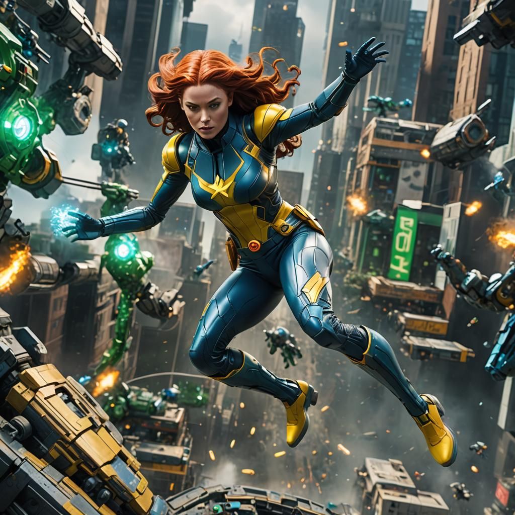 Jean Grey Action Figure in Dystopian Future