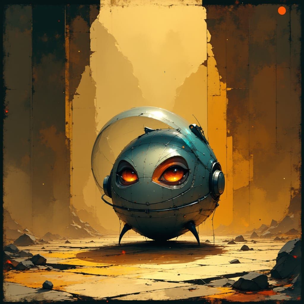 Futuristic Steel Cartoon Watch in Manga Style