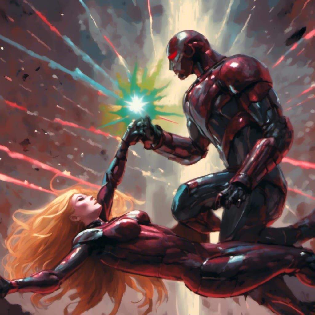 Ultron's Victory: Captain Marvel Defeated in Future Battle