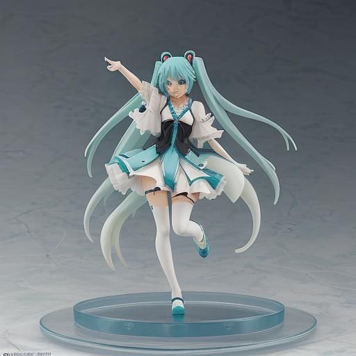 Miku Figurine in Anime Style