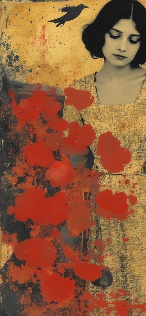 Golden Goddess in Whirling Colors