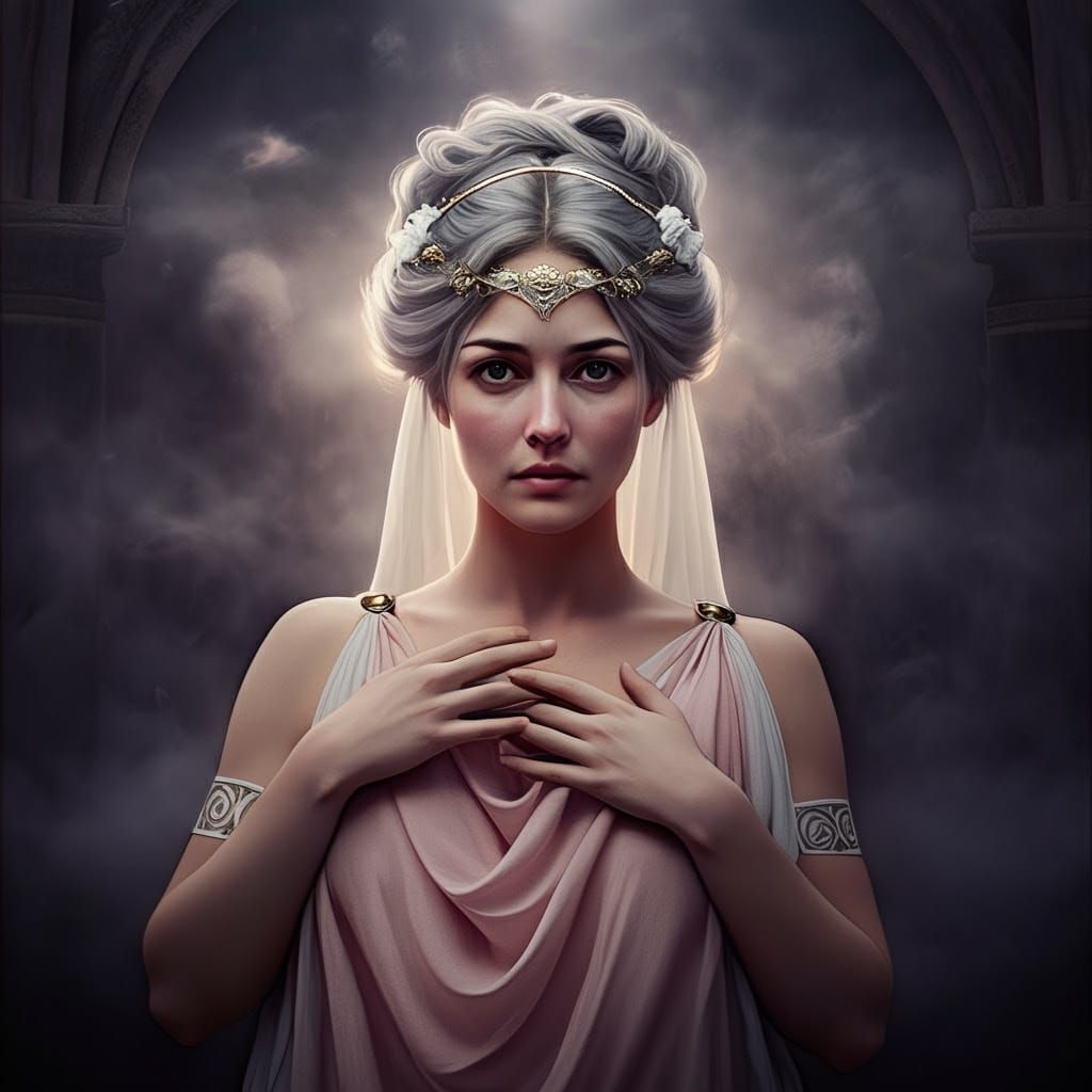 Aidos: Greek Goddess of Modesty in Dark Fantasy
