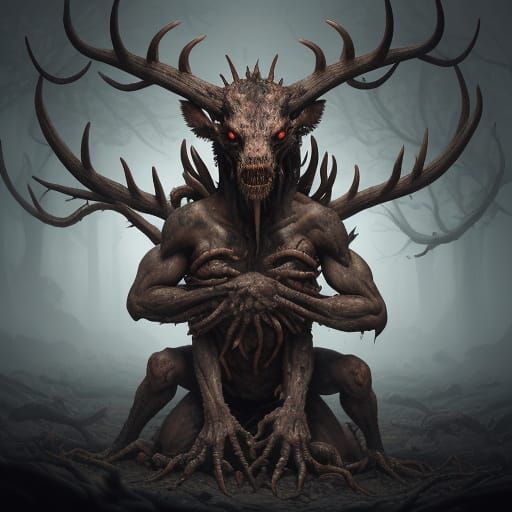 Horrifying Gripholt Evolution with Hands and Antlers