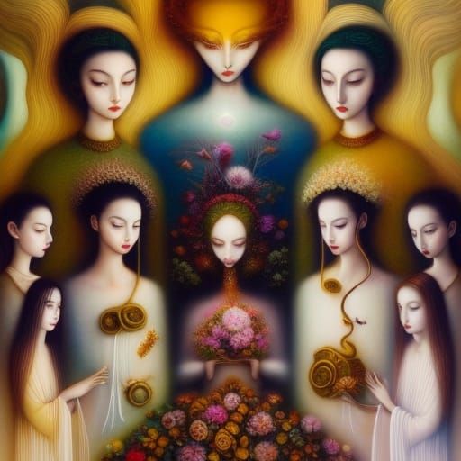 Fairytale Disruption: A Surreal Gathering of Geniuses