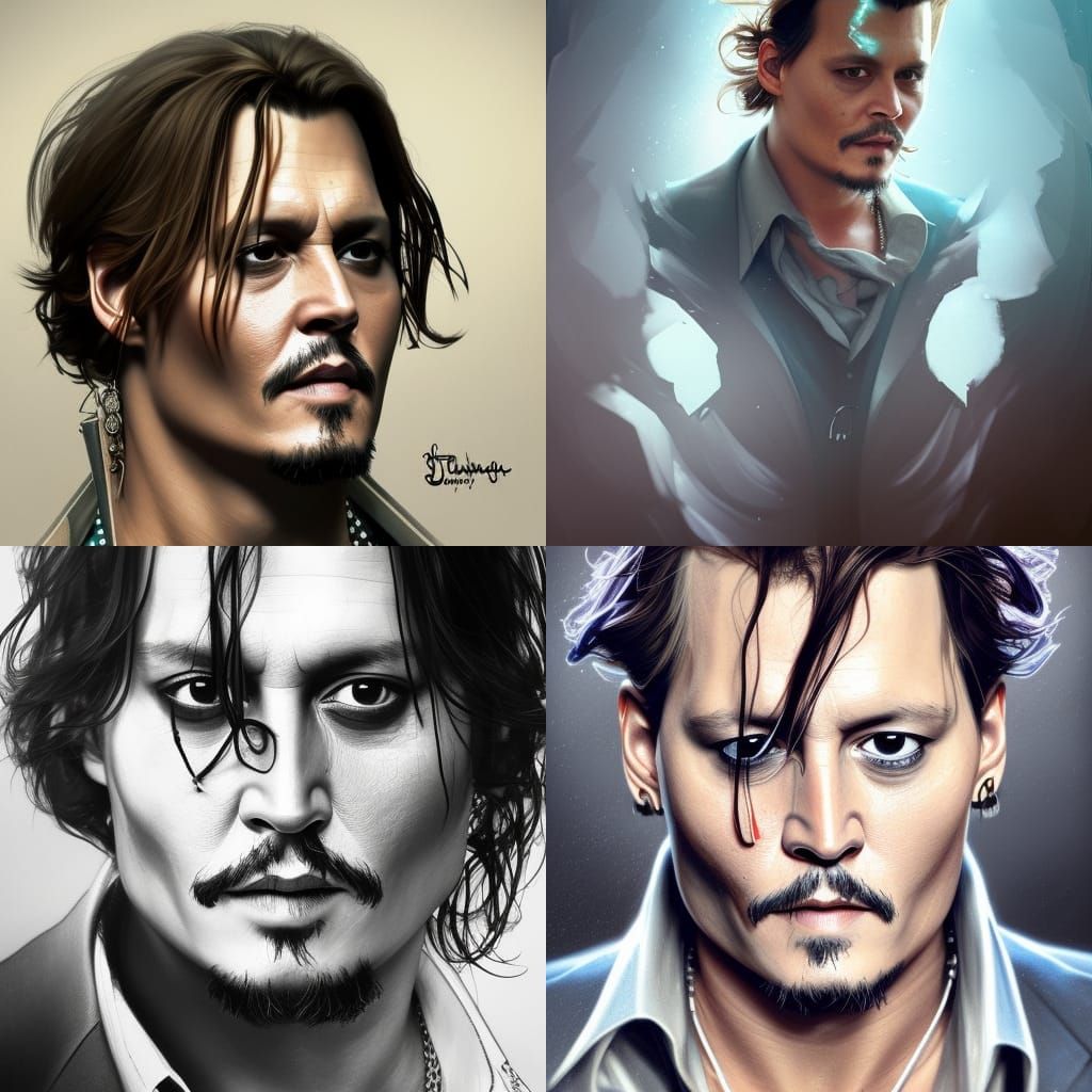 Hyperdetailed Portrait of Johnny Depp