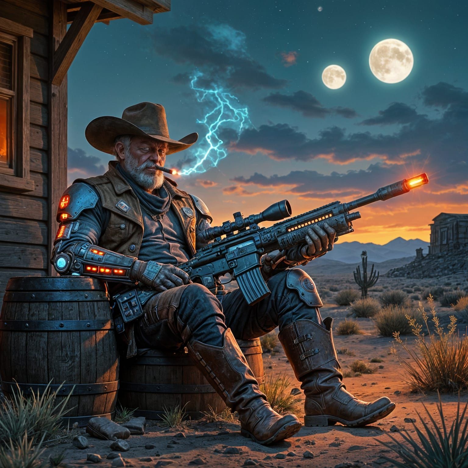 Sci-Fi Sheriff Rests on Dusty Outpost Planet