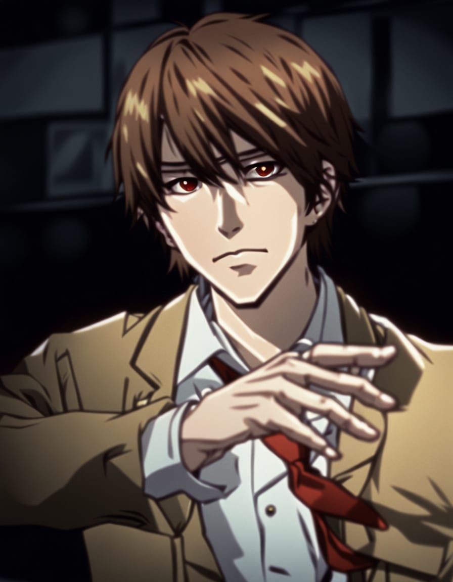 Intense Anime Portrait of a Young Intellectual