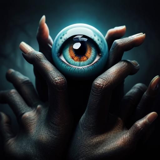 Surreal Close-Up of Hands Growing From Skin