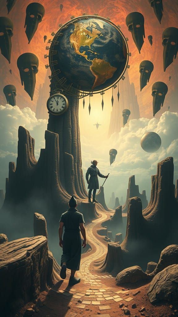 Surrealist Dreamscape Explores Reality's Twist