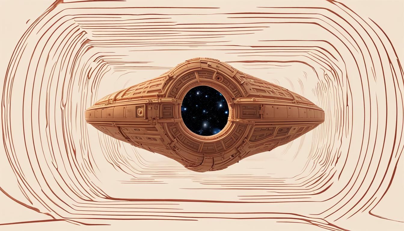 Interdimensional Spacecraft Emerges from Wormhole