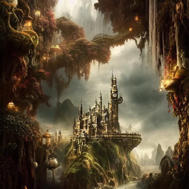 Epic Wonderland: Cinematic Digital Matte Painting