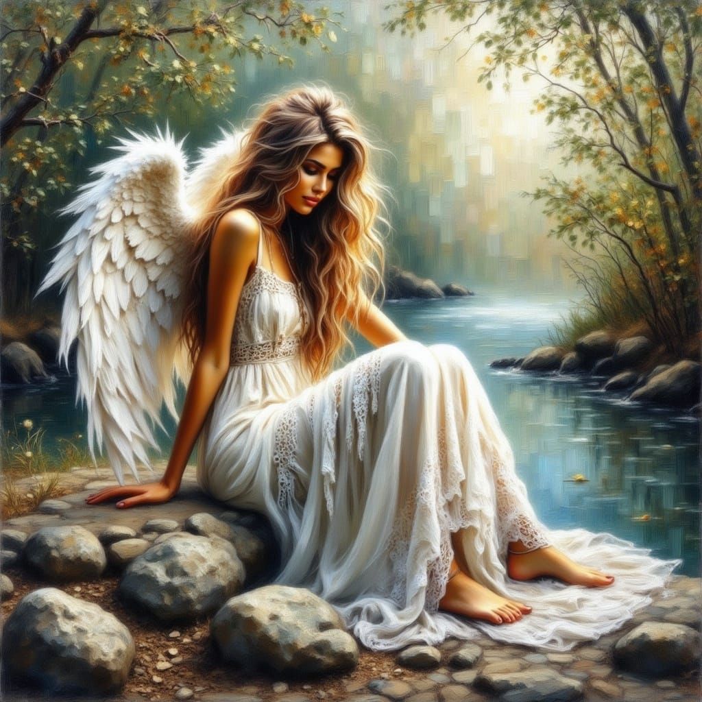 Ethereal Angel by Misty Creek in Hudson River Style