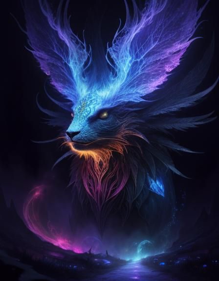 Surreal Critter Wanders in Abstract Fantasy World