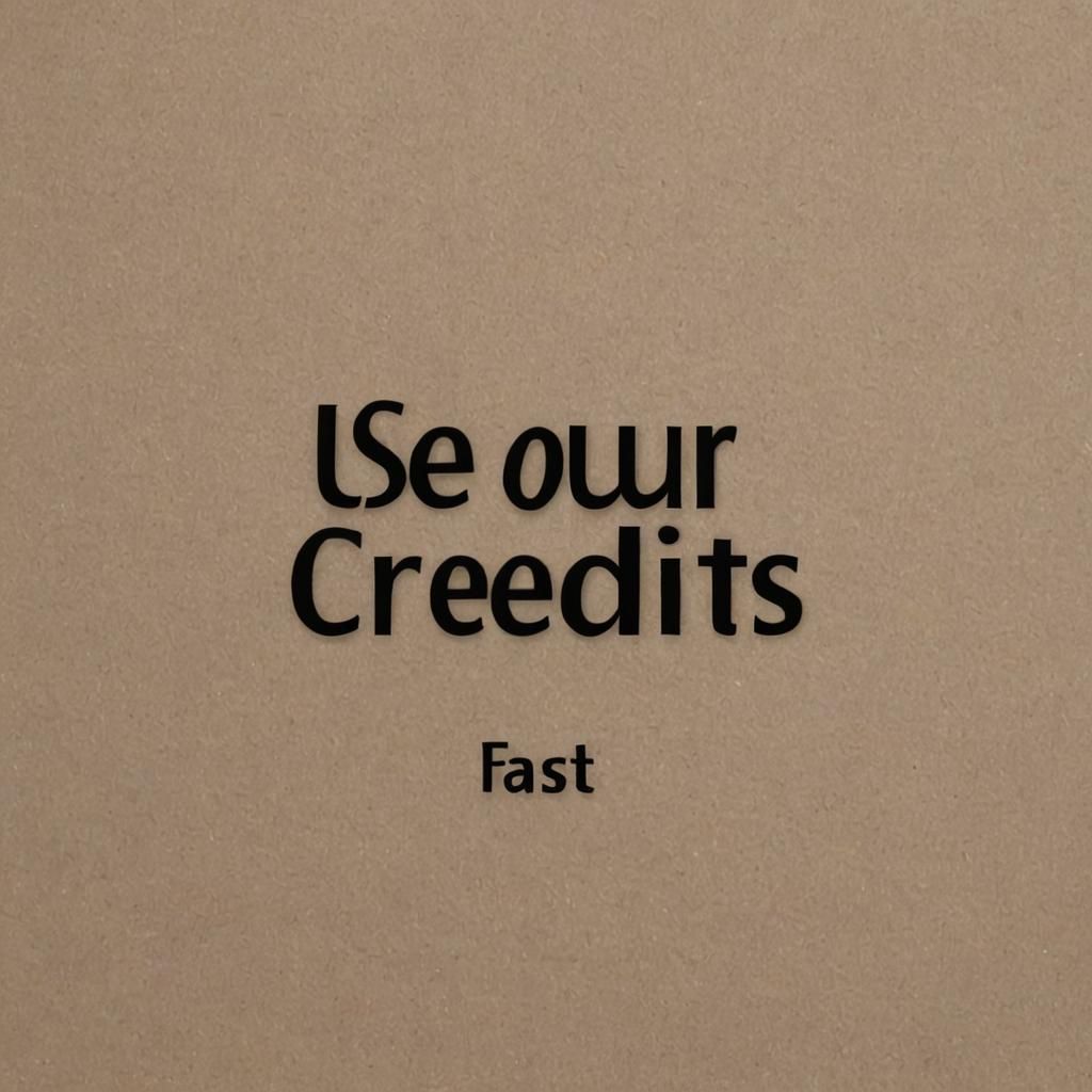 use your credits fast
