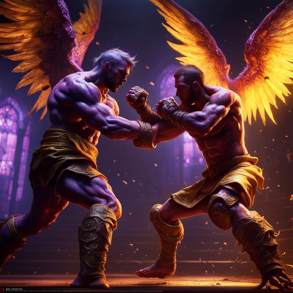 Angels and Demons Clash in Dark Fantasy MMA